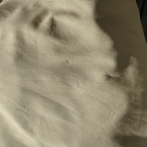 Vintage Past Times Silk Duster Coat Sz XL Creamy Tan Cuffed Sleeves Lined Scroll - Picture 14 of 16